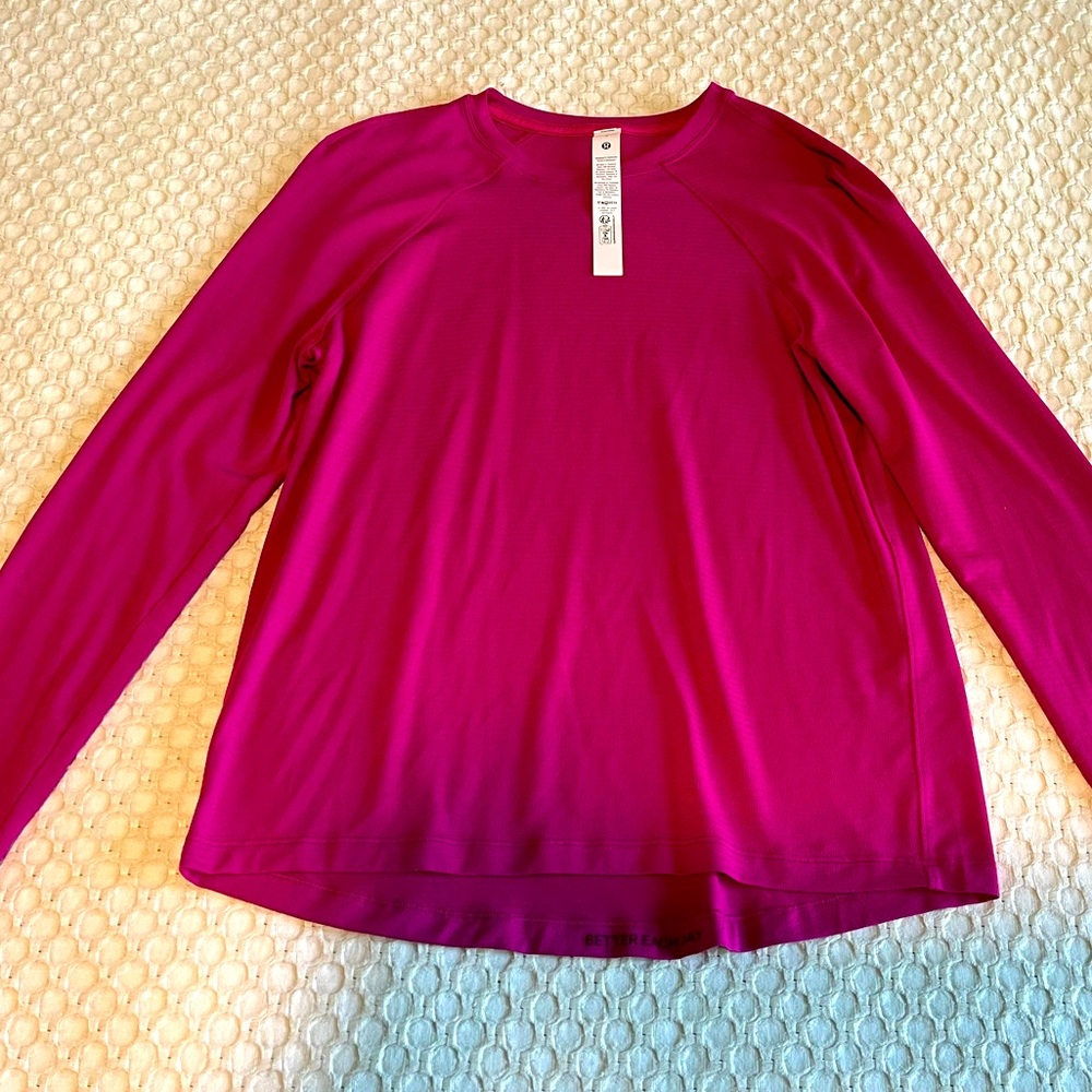 Women's Long-Sleeve Performance Top - Raspberry Pink